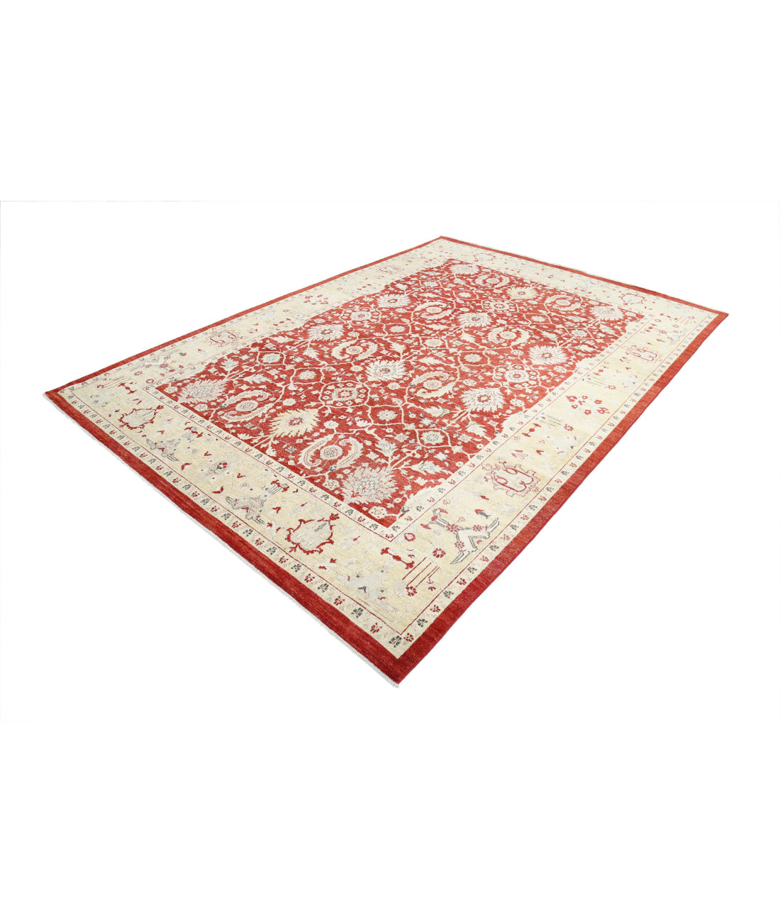 Ziegler 7'9'' X 10'10'' Hand-Knotted Wool Rug 7'9'' x 10'10'' (233 X 325) / Red / Gold