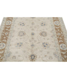 Serenity 5'5'' X 7'5'' Hand-Knotted Wool Rug 5'5'' x 7'5'' (163 X 223) / Ivory / Brown