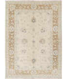 Serenity 5'5'' X 7'5'' Hand-Knotted Wool Rug 5'5'' x 7'5'' (163 X 223) / Ivory / Brown