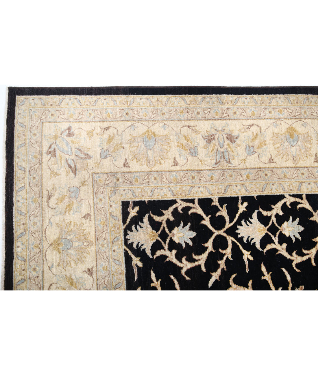 Ziegler 7'9'' X 10'9'' Hand-Knotted Wool Rug 7'9'' x 10'9'' (233 X 323) / Black / Ivory