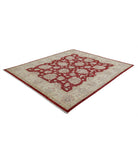 Ziegler 7'11'' X 9'1'' Hand-Knotted Wool Rug 7'11'' x 9'1'' (238 X 273) / Red / Ivory