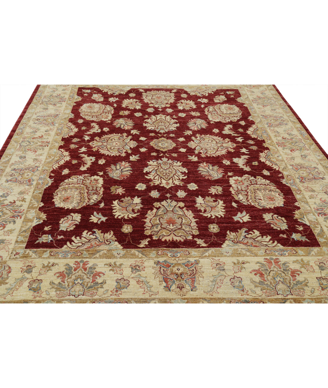 Ziegler 7'11'' X 9'1'' Hand-Knotted Wool Rug 7'11'' x 9'1'' (238 X 273) / Red / Ivory