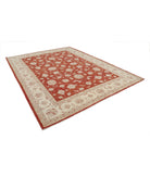 Ziegler 8'10'' X 11'5'' Hand-Knotted Wool Rug 8'10'' x 11'5'' (265 X 343) / Red / Ivory