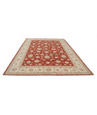 Ziegler 8'10'' X 11'5'' Hand-Knotted Wool Rug 8'10'' x 11'5'' (265 X 343) / Red / Ivory