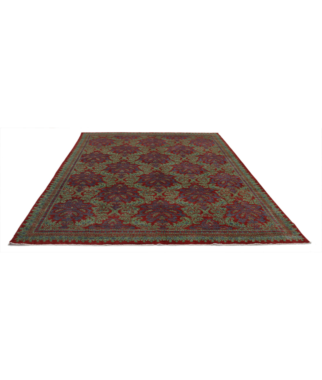 Ziegler 7'10'' X 9'9'' Hand-Knotted Wool Rug 7'10'' x 9'9'' (235 X 293) / Red / Green