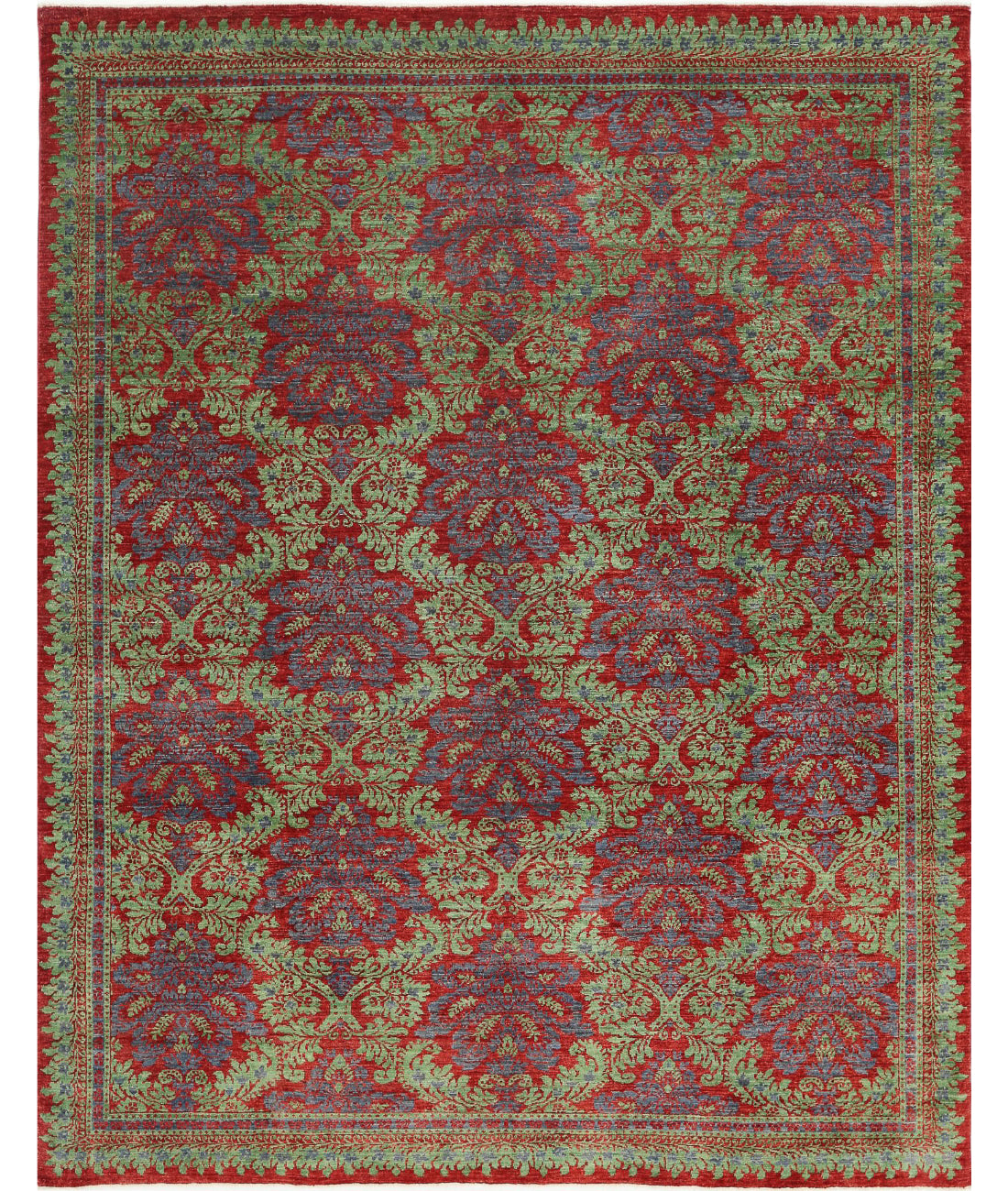 Ziegler 7'10'' X 9'9'' Hand-Knotted Wool Rug 7'10'' x 9'9'' (235 X 293) / Red / Green