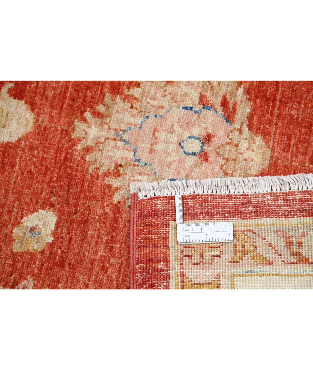 Ziegler 7'9'' X 8'2'' Hand-Knotted Wool Rug 7'9'' x 8'2'' (233 X 245) / Red / Ivory