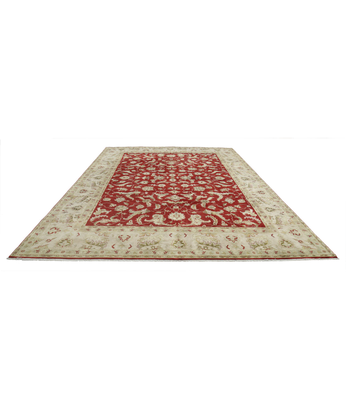 Ziegler 9'10'' X 13'8'' Hand-Knotted Wool Rug 9'10'' x 13'8'' (295 X 410) / Red / Brown