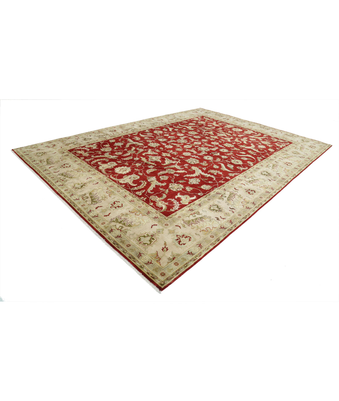 Ziegler 9'10'' X 13'8'' Hand-Knotted Wool Rug 9'10'' x 13'8'' (295 X 410) / Red / Brown