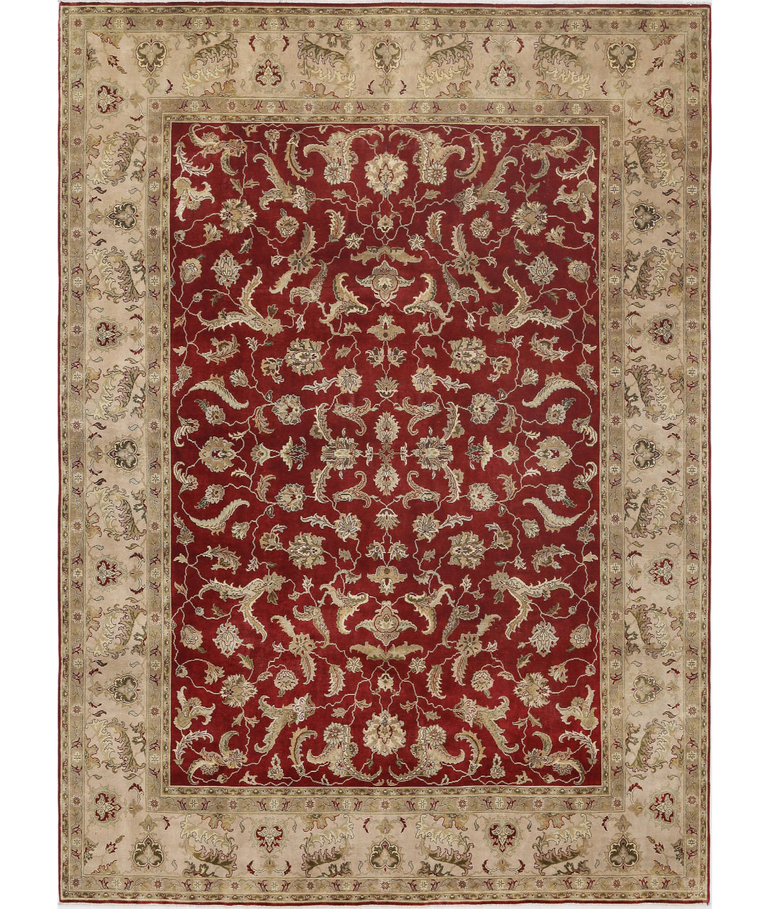 Ziegler 9'10'' X 13'8'' Hand-Knotted Wool Rug 9'10'' x 13'8'' (295 X 410) / Red / Brown