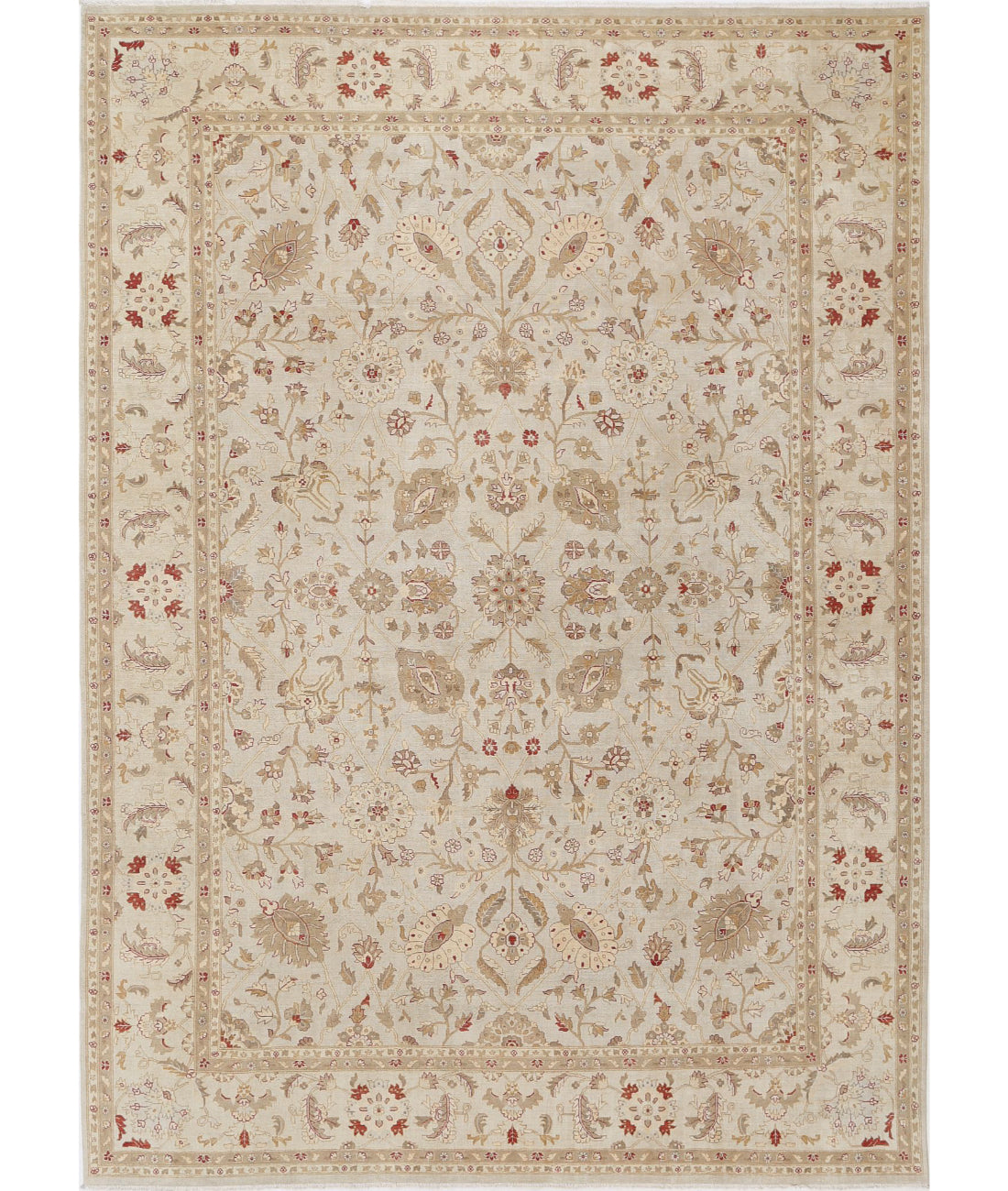 Ziegler 9'8'' X 13'10'' Hand-Knotted Wool Rug 9'8'' x 13'10'' (290 X 415) / Blue / Grey