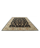 Ziegler 10'0'' X 13'8'' Hand-Knotted Wool Rug 10'0'' x 13'8'' (300 X 410) / Black / Grey