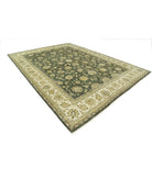 Ziegler 9'10'' X 13'5'' Hand-Knotted Wool Rug 9'10'' x 13'5'' (295 X 403) / Green / Ivory