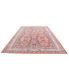 Ziegler 9'0'' X 12'7'' Hand-Knotted Wool Rug 9'0'' x 12'7'' (270 X 378) / Red / Ivory