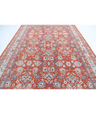 Ziegler 9'0'' X 12'7'' Hand-Knotted Wool Rug 9'0'' x 12'7'' (270 X 378) / Red / Ivory