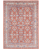 Ziegler 9'0'' X 12'7'' Hand-Knotted Wool Rug 9'0'' x 12'7'' (270 X 378) / Red / Ivory