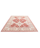 Ziegler 8'1'' X 10'1'' Hand-Knotted Wool Rug 8'1'' x 10'1'' (243 X 303) / Red / Ivory