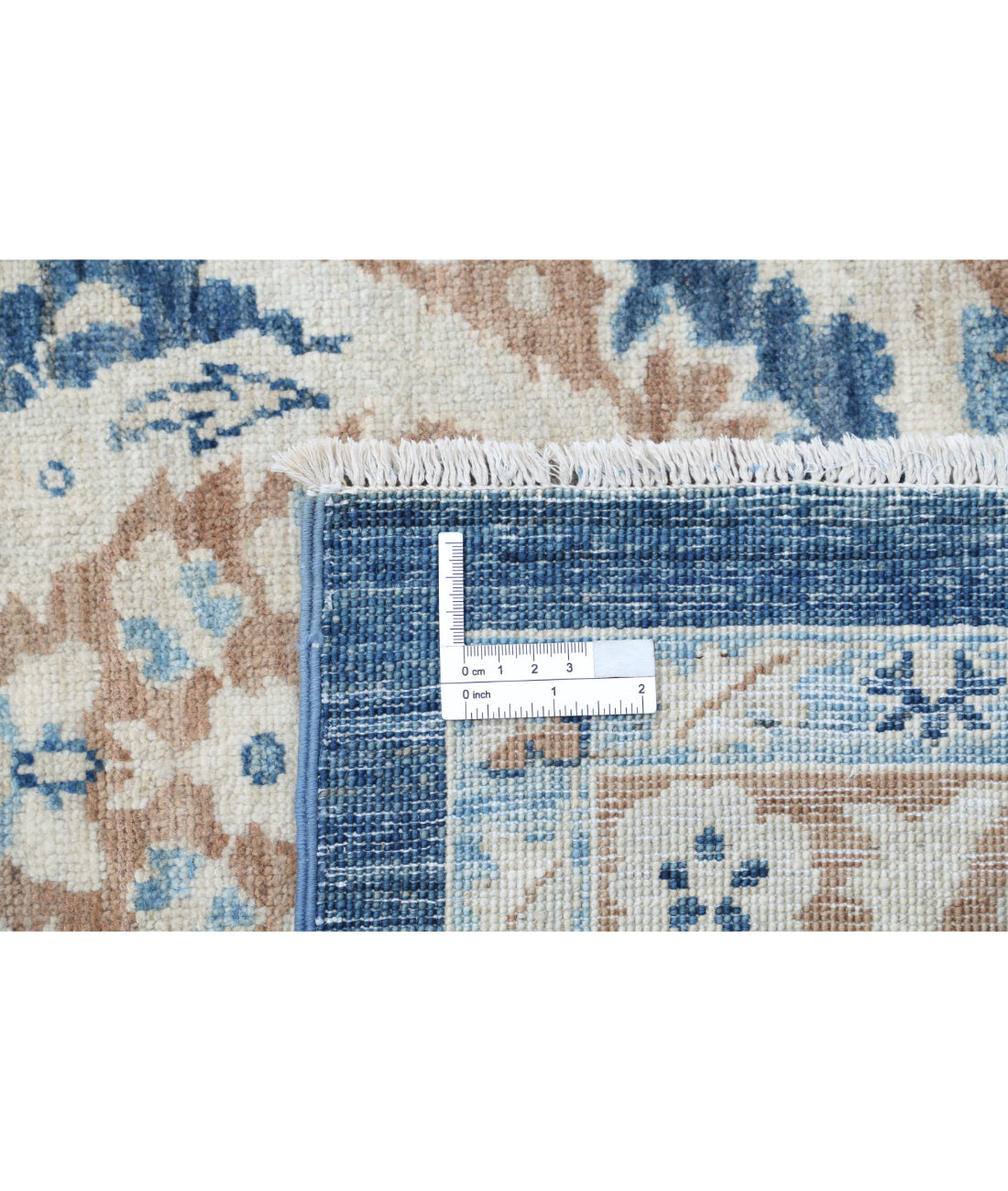 Ziegler 9'9'' X 13'10'' Hand-Knotted Wool Rug 9'9'' x 13'10'' (293 X 415) / Blue / Ivory