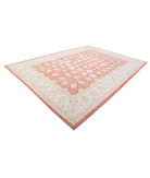 Ziegler 10'1'' X 14'0'' Hand-Knotted Wool Rug 10'1'' x 14'0'' (303 X 420) / Pink / Ivory