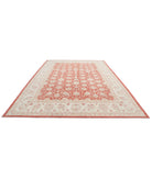 Ziegler 10'1'' X 14'0'' Hand-Knotted Wool Rug 10'1'' x 14'0'' (303 X 420) / Pink / Ivory