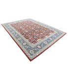 Ziegler 9'0'' X 12'0'' Hand-Knotted Wool Rug 9'0'' x 12'0'' (270 X 360) / Red / Blue