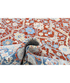 Ziegler 9'0'' X 12'0'' Hand-Knotted Wool Rug 9'0'' x 12'0'' (270 X 360) / Red / Blue