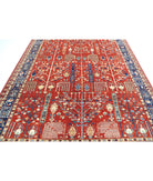 Bakshaish 7'9'' X 9'8'' Hand-Knotted Wool Rug 7'9'' x 9'8'' (233 X 290) / Rust / Blue