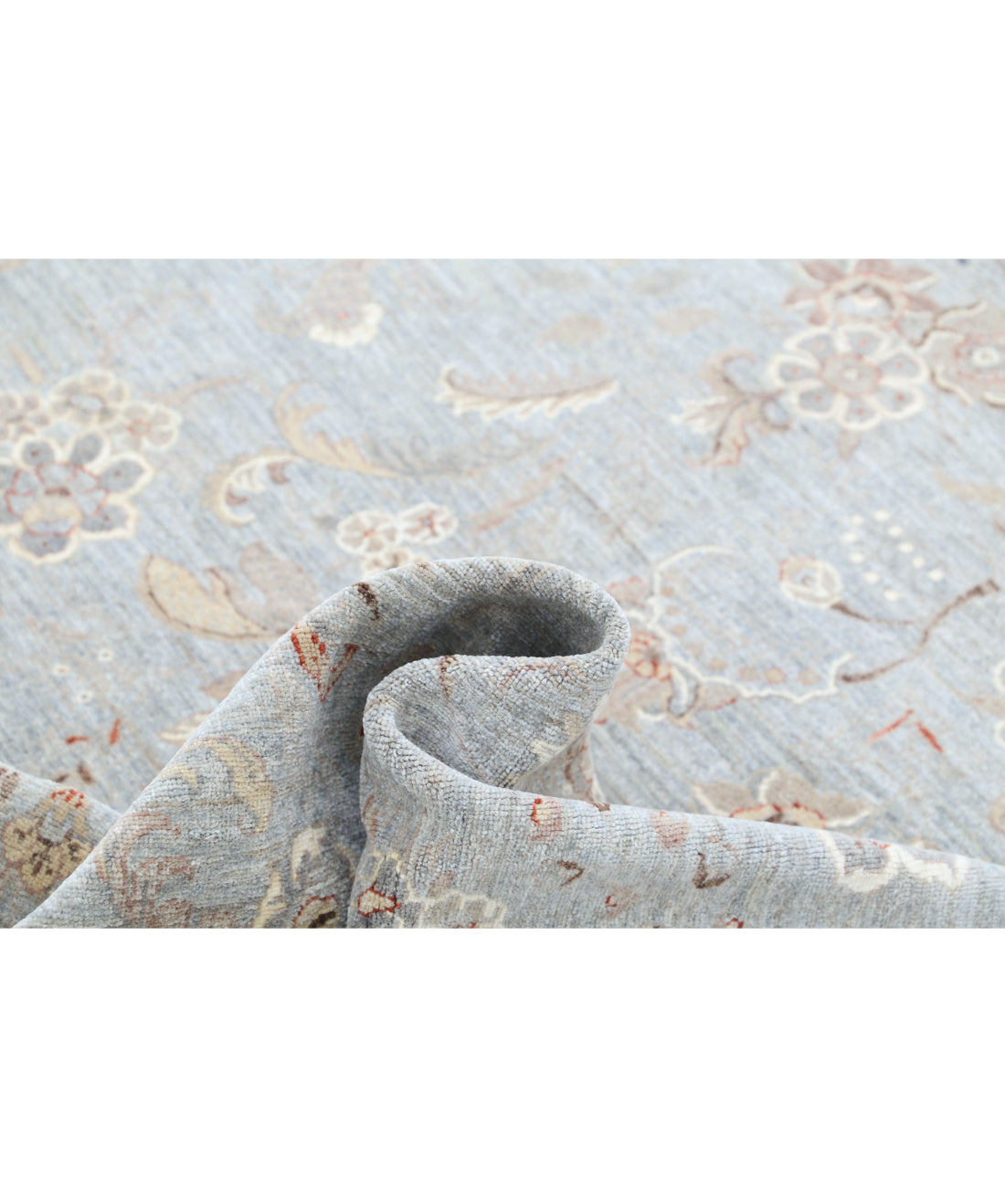 Artemix 8'9'' X 11'4'' Hand-Knotted Wool-Silk Rug 8'9'' x 11'4'' (263 X 340) / Grey / Taupe