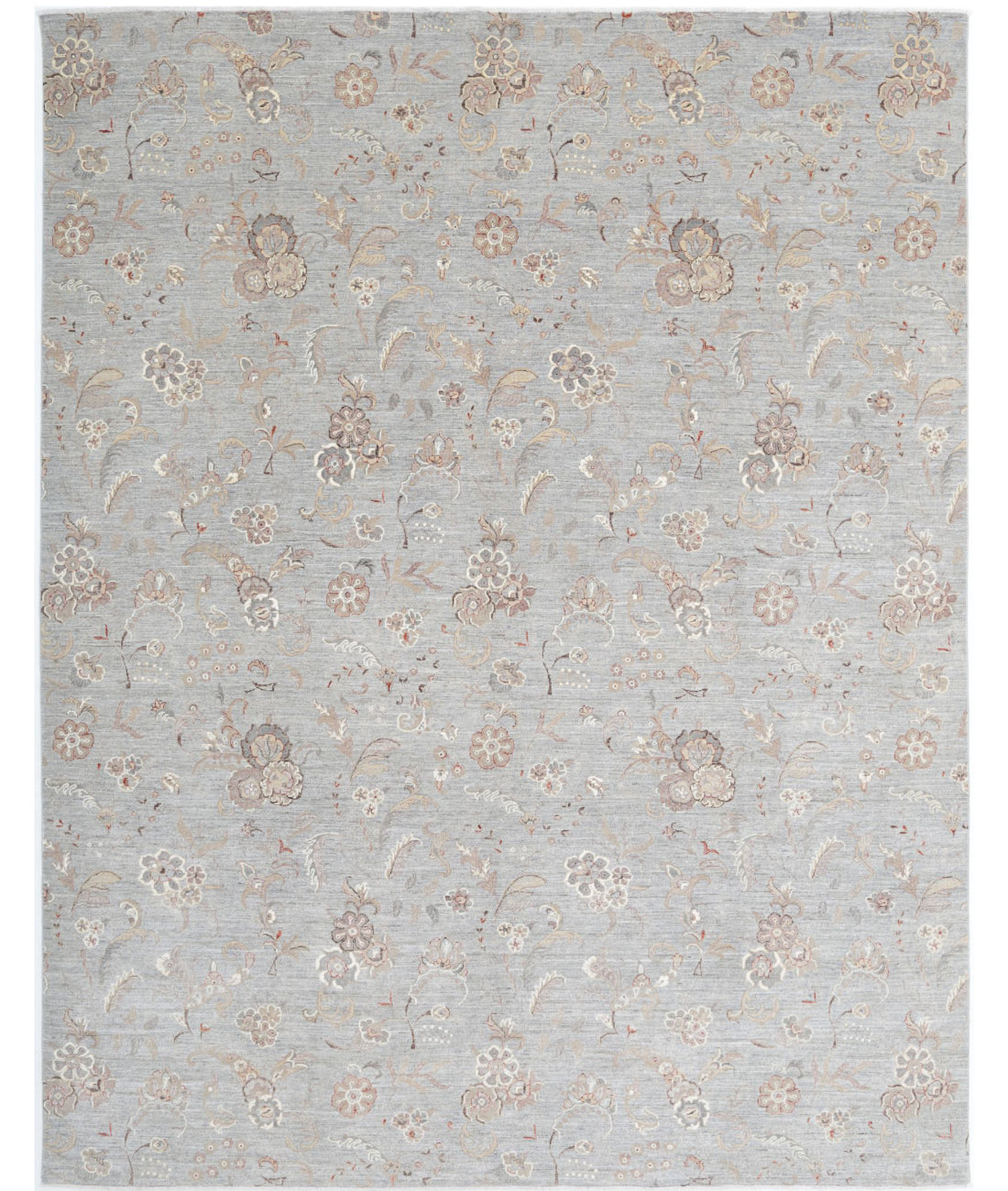 Artemix 8'9'' X 11'4'' Hand-Knotted Wool-Silk Rug 8'9'' x 11'4'' (263 X 340) / Grey / Taupe