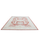 Ziegler 8'11'' X 11'5'' Hand-Knotted Wool Rug 8'11'' x 11'5'' (268 X 343) / Red / Ivory