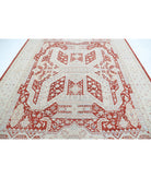 Ziegler 8'11'' X 11'5'' Hand-Knotted Wool Rug 8'11'' x 11'5'' (268 X 343) / Red / Ivory