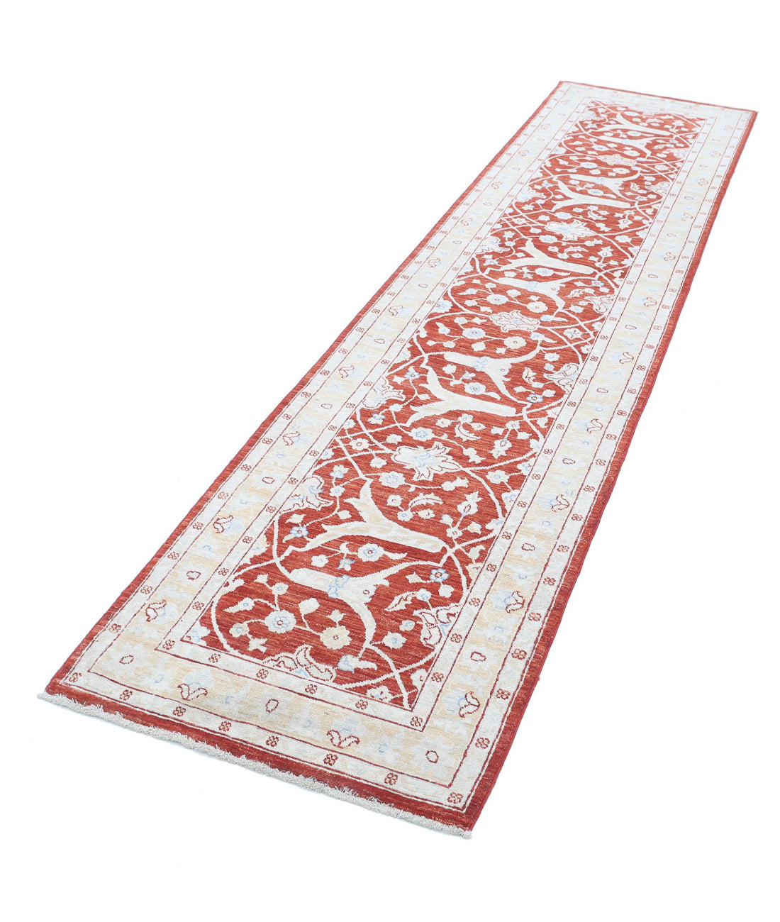 Ziegler 2'5'' X 10'0'' Hand-Knotted Wool Rug 2'5'' x 10'0'' (73 X 300) / Red / Gold