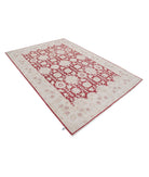 Ziegler 5'11'' X 8'8'' Hand-Knotted Wool Rug 5'11'' x 8'8'' (178 X 260) / Red / Ivory