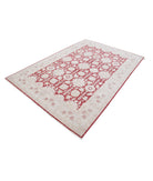 Ziegler 5'11'' X 8'8'' Hand-Knotted Wool Rug 5'11'' x 8'8'' (178 X 260) / Red / Ivory