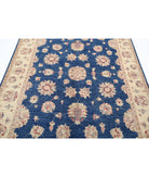 Ziegler 5'5'' X 7'11'' Hand-Knotted Wool Rug 5'5'' x 7'11'' (163 X 238) / Blue / Ivory