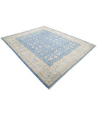 Ziegler 7'7'' X 9'3'' Hand-Knotted Wool Rug 7'7'' x 9'3'' (228 X 278) / Blue / Blue