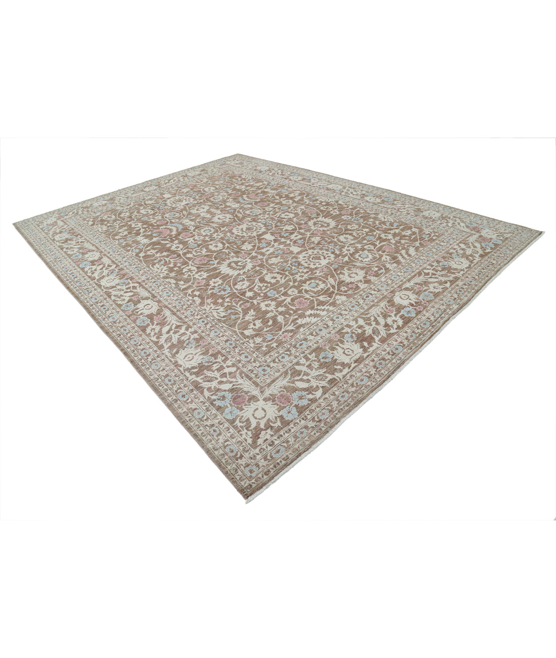 Ziegler 9'1'' X 11'9'' Hand-Knotted Wool Rug 9'1'' x 11'9'' (273 X 353) / Brown / Brown