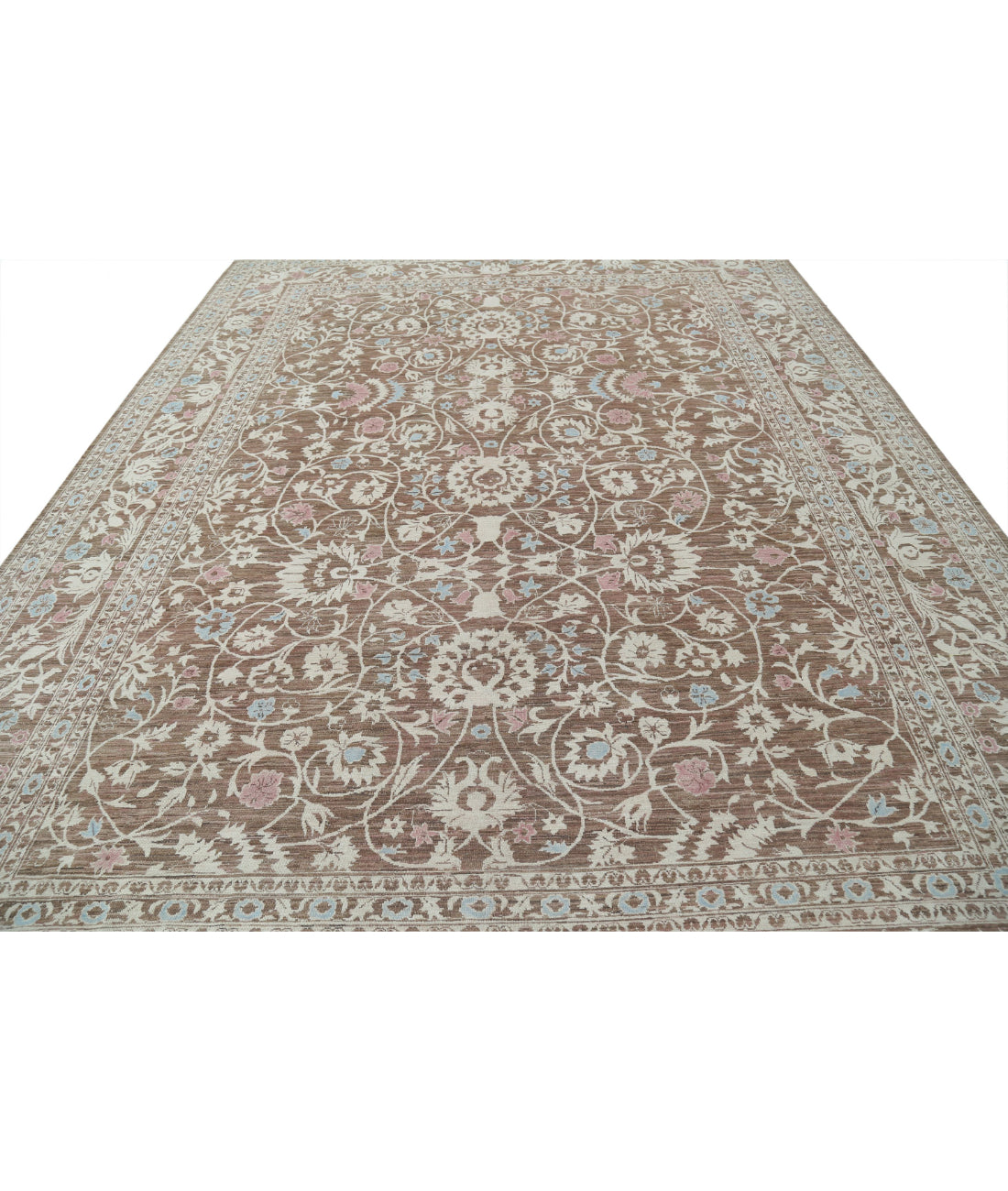 Ziegler 9'1'' X 11'9'' Hand-Knotted Wool Rug 9'1'' x 11'9'' (273 X 353) / Brown / Brown