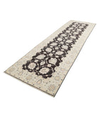 Ziegler 3'10'' X 12'8'' Hand-Knotted Wool Rug 3'10'' x 12'8'' (115 X 380) / Black / Grey