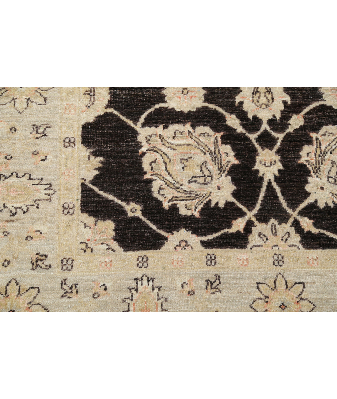 Ziegler 3'10'' X 12'8'' Hand-Knotted Wool Rug 3'10'' x 12'8'' (115 X 380) / Black / Grey