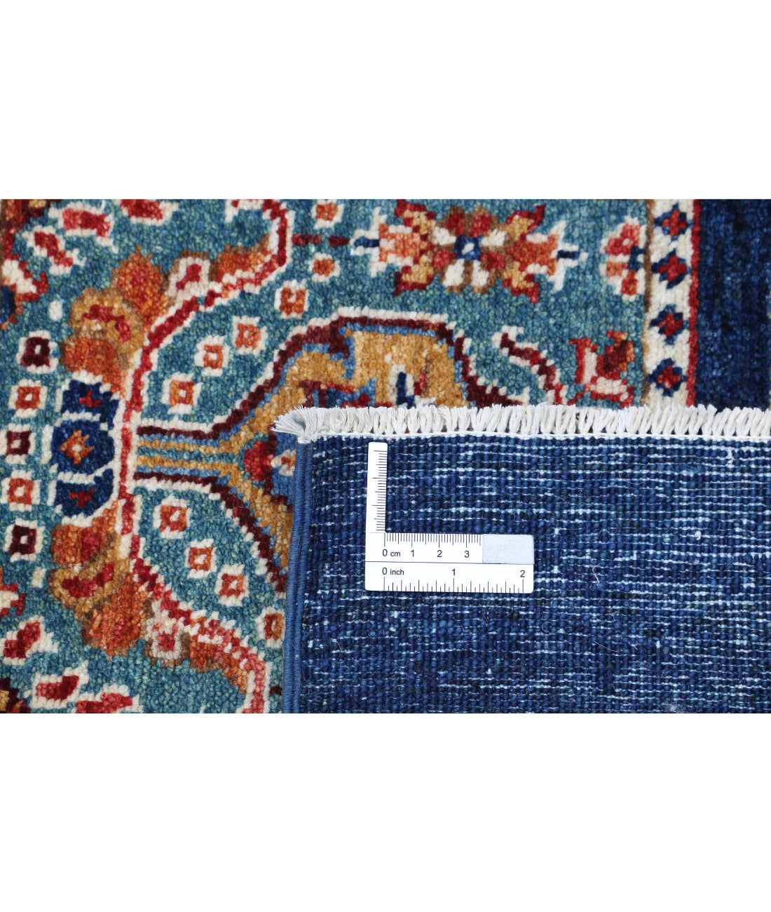 Bakhtiari 5'0'' X 6'0'' Hand-Knotted Wool Rug 5'0'' x 6'0'' (150 X 180) / Blue / Red