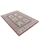 Bakhtiari 4'6'' X 6'4'' Hand-Knotted Wool Rug 4'6'' x 6'4'' (135 X 190) / Red / Ivory