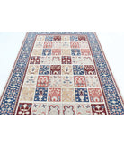 Bakhtiari 5'6'' X 7'7'' Hand-Knotted Wool Rug 5'6'' x 7'7'' (165 X 228) / Ivory / Blue