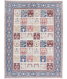 Bakhtiari 5'6'' X 7'7'' Hand-Knotted Wool Rug 5'6'' x 7'7'' (165 X 228) / Ivory / Blue