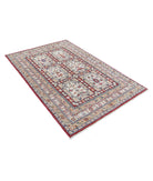 Bakhtiari 4'4'' X 6'8'' Hand-Knotted Wool Rug 4'4'' x 6'8'' (130 X 200) / Red / Ivory