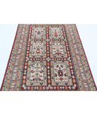 Bakhtiari 4'4'' X 6'8'' Hand-Knotted Wool Rug 4'4'' x 6'8'' (130 X 200) / Red / Ivory