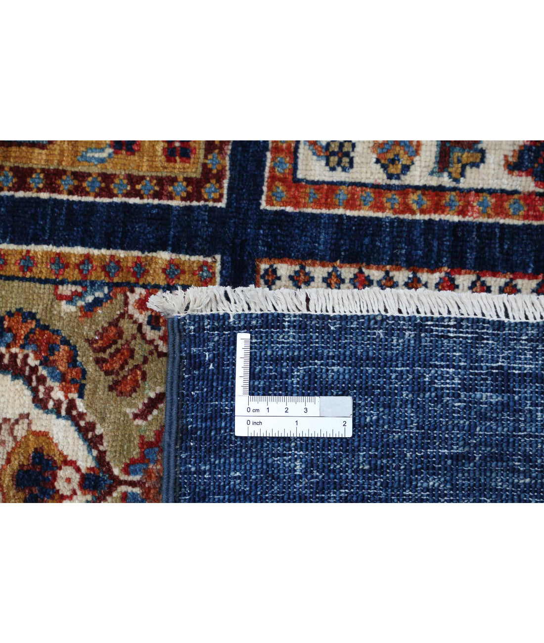 Bakhtiari 4'10'' X 6'3'' Hand-Knotted Wool Rug 4'10'' x 6'3'' (145 X 188) / Blue / Ivory