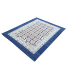 Bakhtiari 4'10'' X 6'3'' Hand-Knotted Wool Rug 4'10'' x 6'3'' (145 X 188) / Blue / Grey