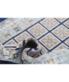 Bakhtiari 4'10'' X 6'3'' Hand-Knotted Wool Rug 4'10'' x 6'3'' (145 X 188) / Blue / Grey