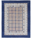 Bakhtiari 4'10'' X 6'3'' Hand-Knotted Wool Rug 4'10'' x 6'3'' (145 X 188) / Blue / Grey